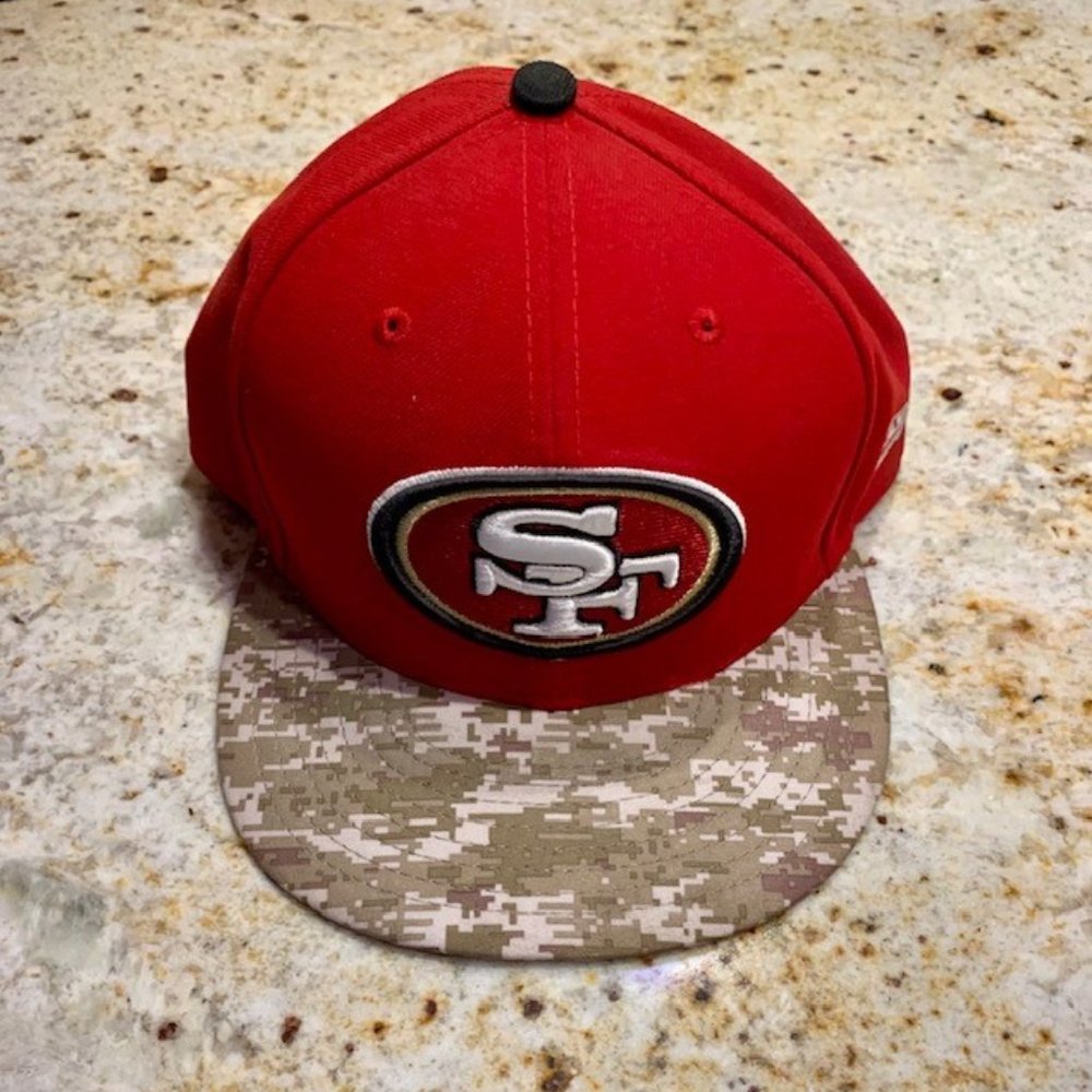 San Francisco 49ers Forty Niners Camouflage Hat (Size 7 3/4)